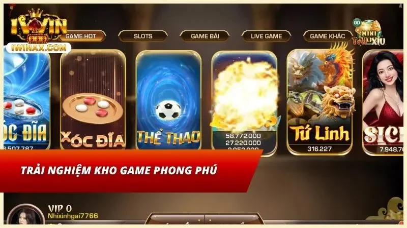 Chinh phục kho game đa dạng