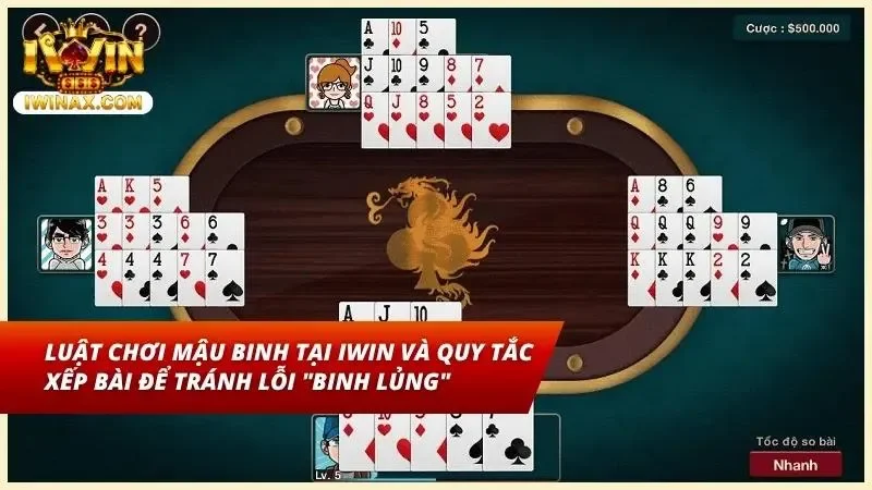 Màn hình hiển thị 3 chi được sắp xếp hợp lệ theo đúng thứ tự sức mạnh