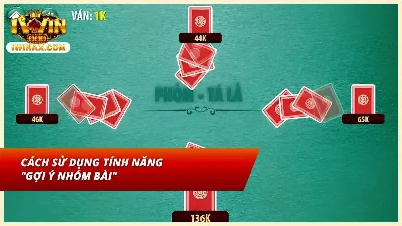 Các quân bài cùng số tự động gom lại thành một bộ ngang