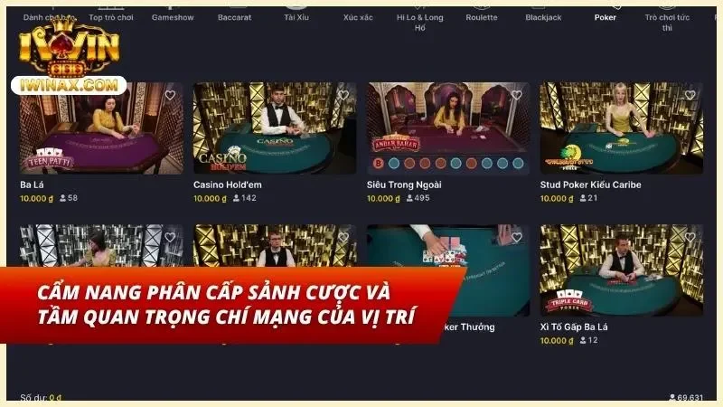 Khám phá quy định về chọn sảnh cược và vai trò của vị trí ngồi