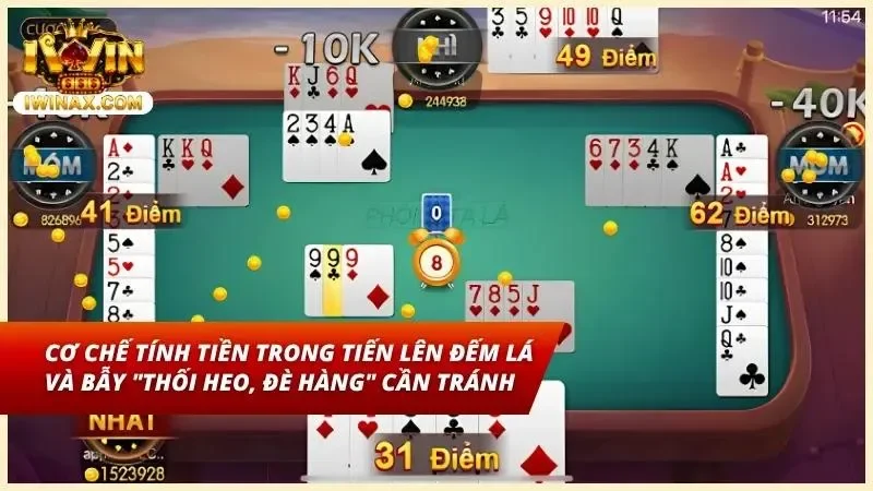 Bảng tính tiền phạt thối heo và đè hàng trong sảnh đếm lá vô cùng chi tiết