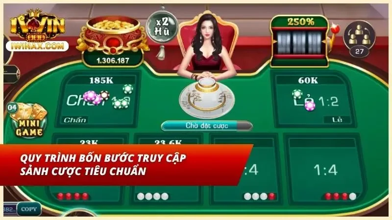 Thao tác chọn phòng cược trên ứng dụng di động